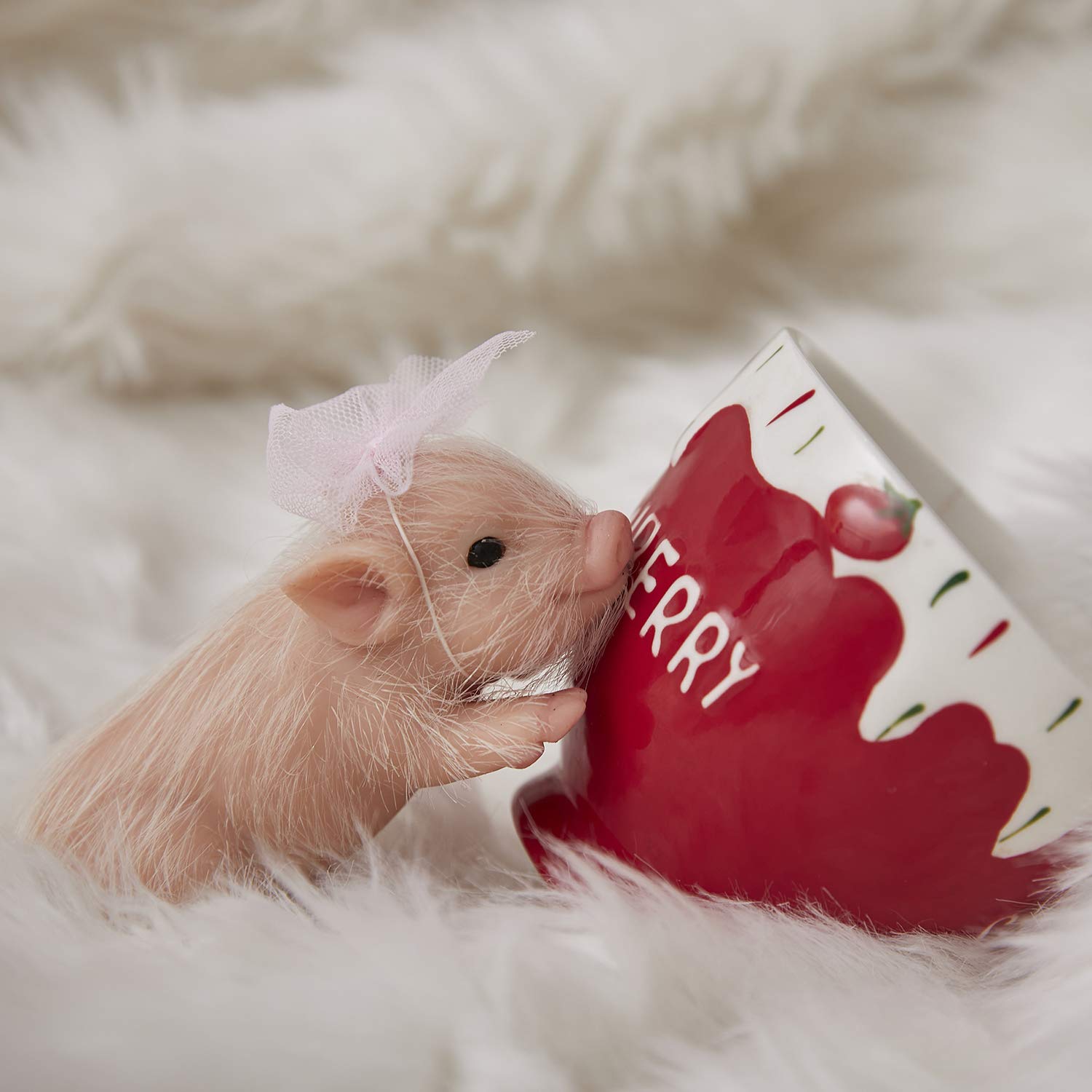 AVANI DOLL 5'' Mini Cerdito Reborn de Cuerpo Completo de - Imagen 6