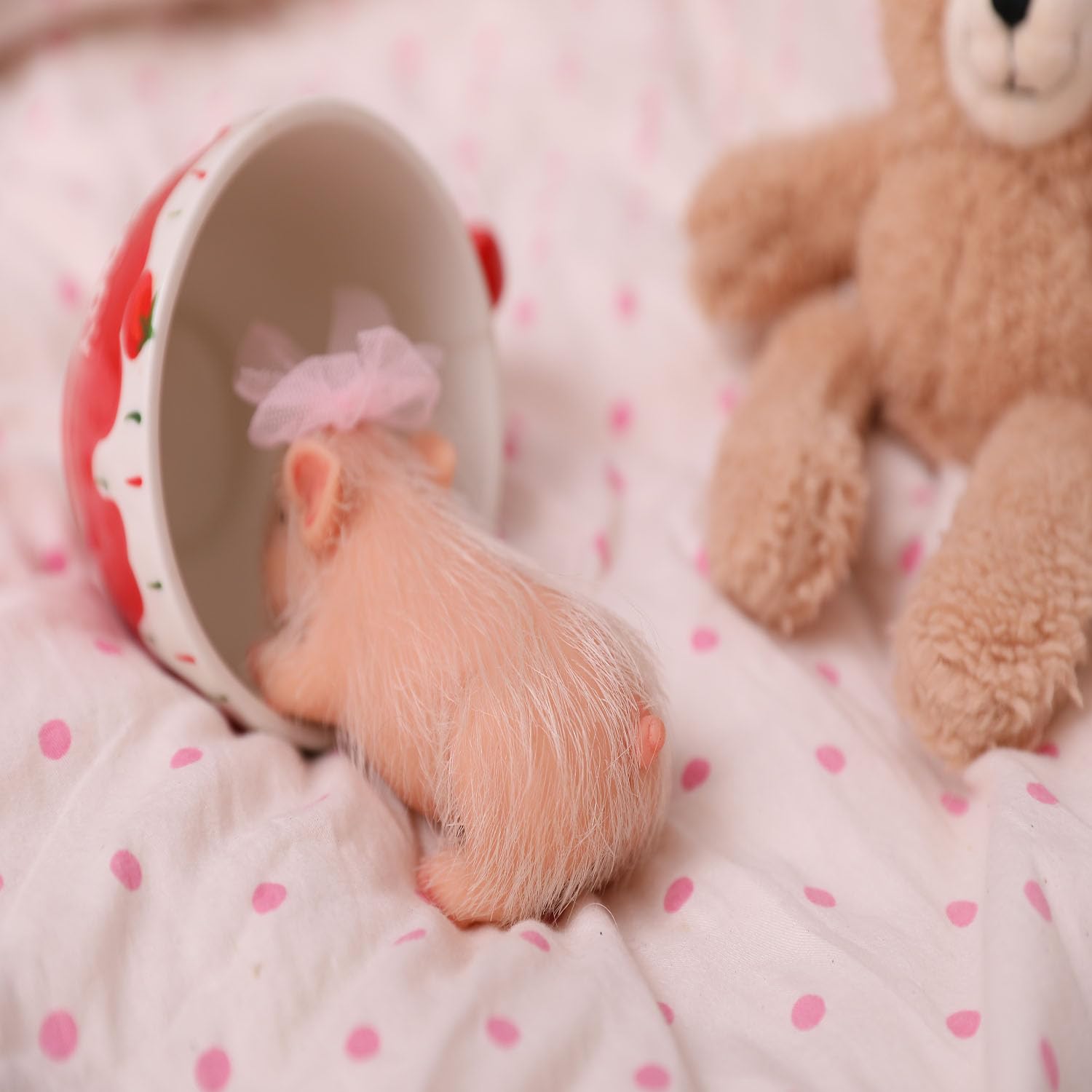 AVANI DOLL 5'' Mini Cerdito Reborn de Cuerpo Completo de - Imagen 9