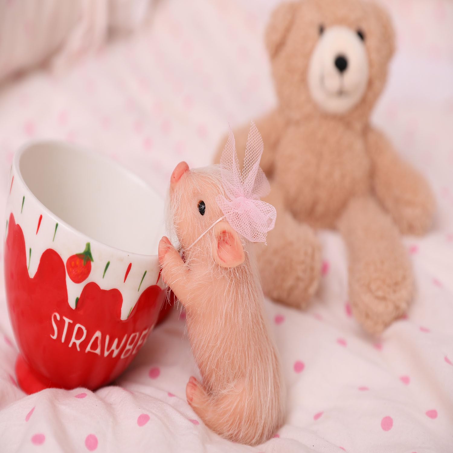 AVANI DOLL 5'' Mini Cerdito Reborn de Cuerpo Completo de - Imagen 10