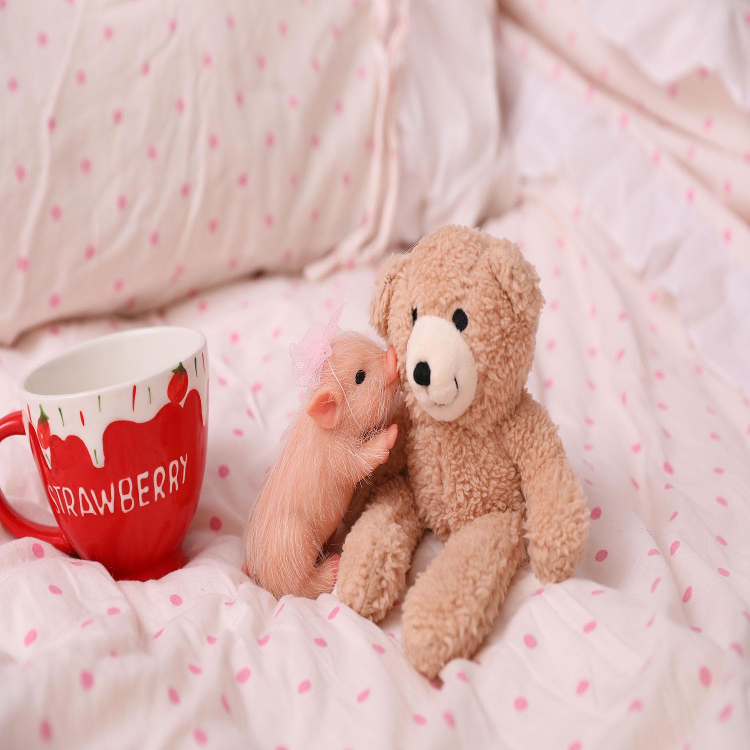 AVANI DOLL 5'' Mini Cerdito Reborn de Cuerpo Completo de - Imagen 8