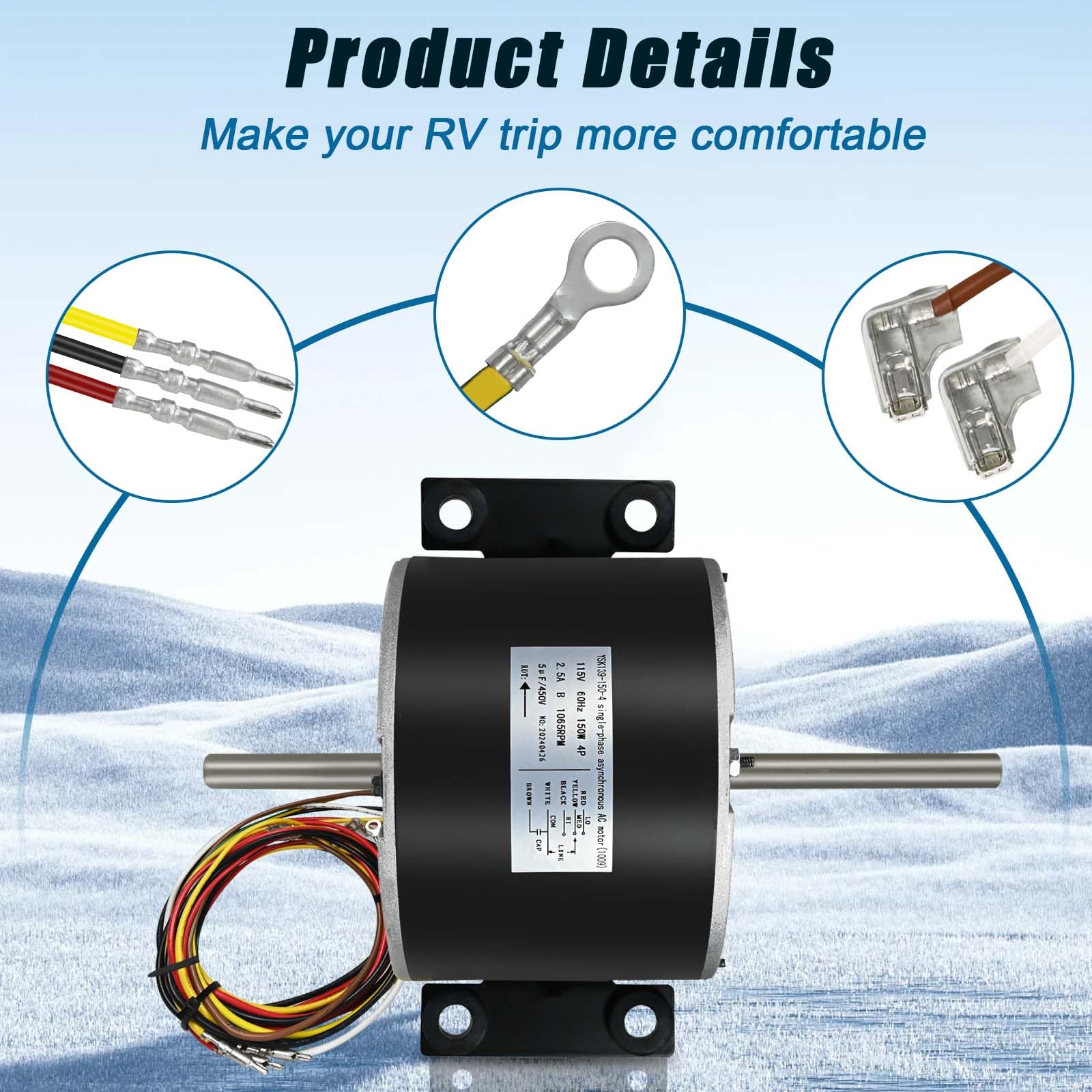 Motor del ventilador 3315332.005 compatible con el motor - Imagen 7