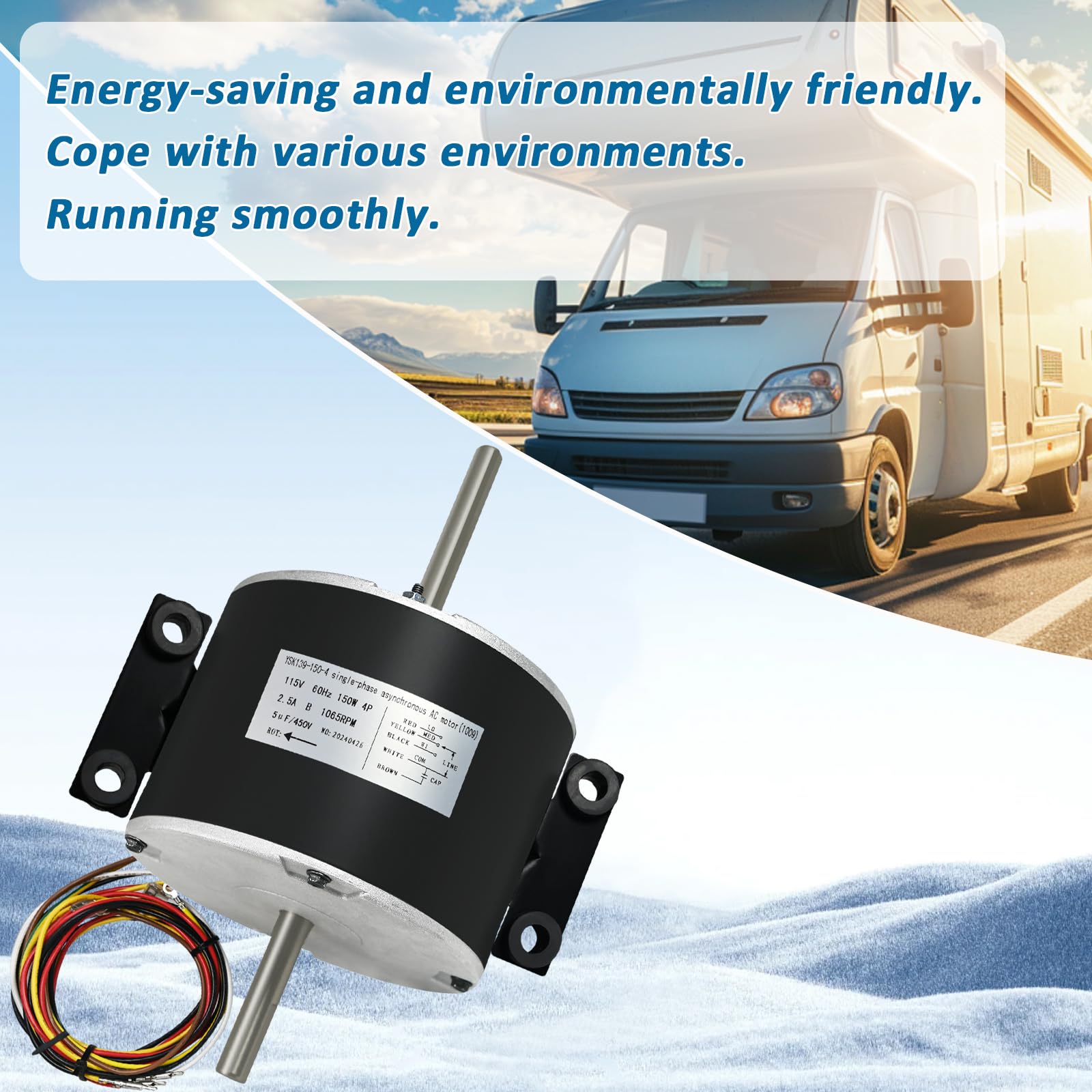 Motor del ventilador 3315332.005 compatible con el motor - Imagen 8