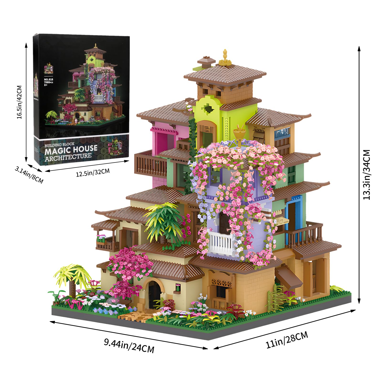 CAXIMSY Casa del Árbol Mágico Villa de Cerezo con Tira de - Imagen 3