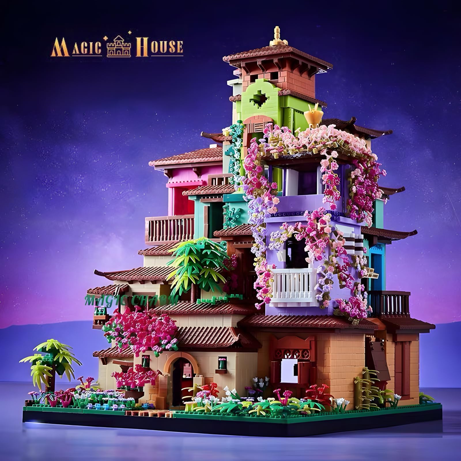 CAXIMSY Casa del Árbol Mágico Villa de Cerezo con Tira de - Imagen 10