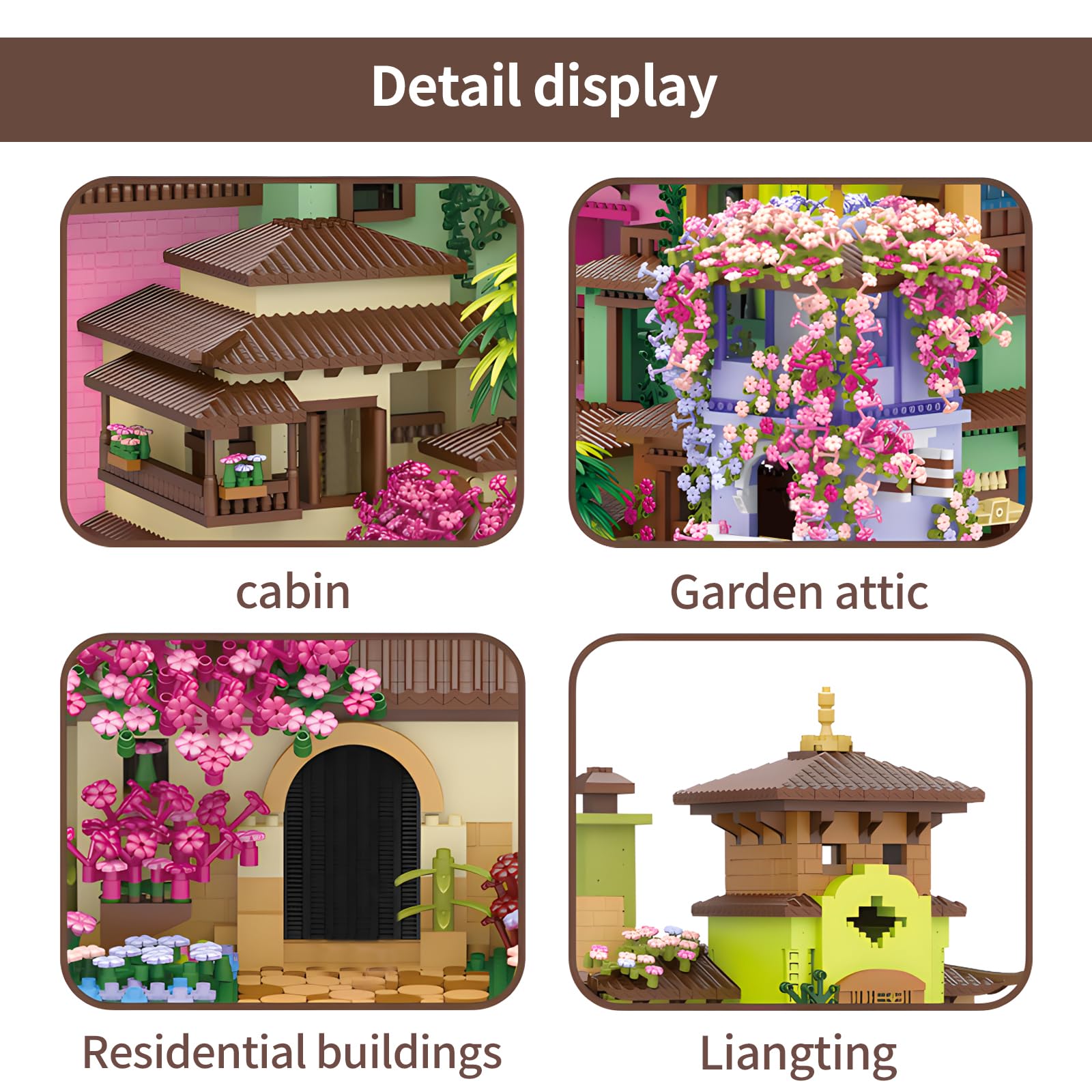 CAXIMSY Casa del Árbol Mágico Villa de Cerezo con Tira de - Imagen 6