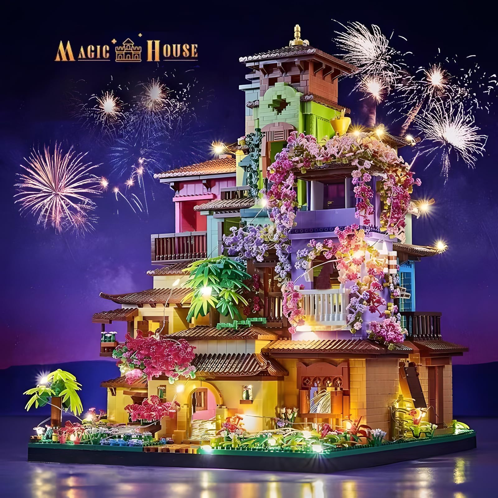 CAXIMSY Casa del Árbol Mágico Villa de Cerezo con Tira de - Imagen 4