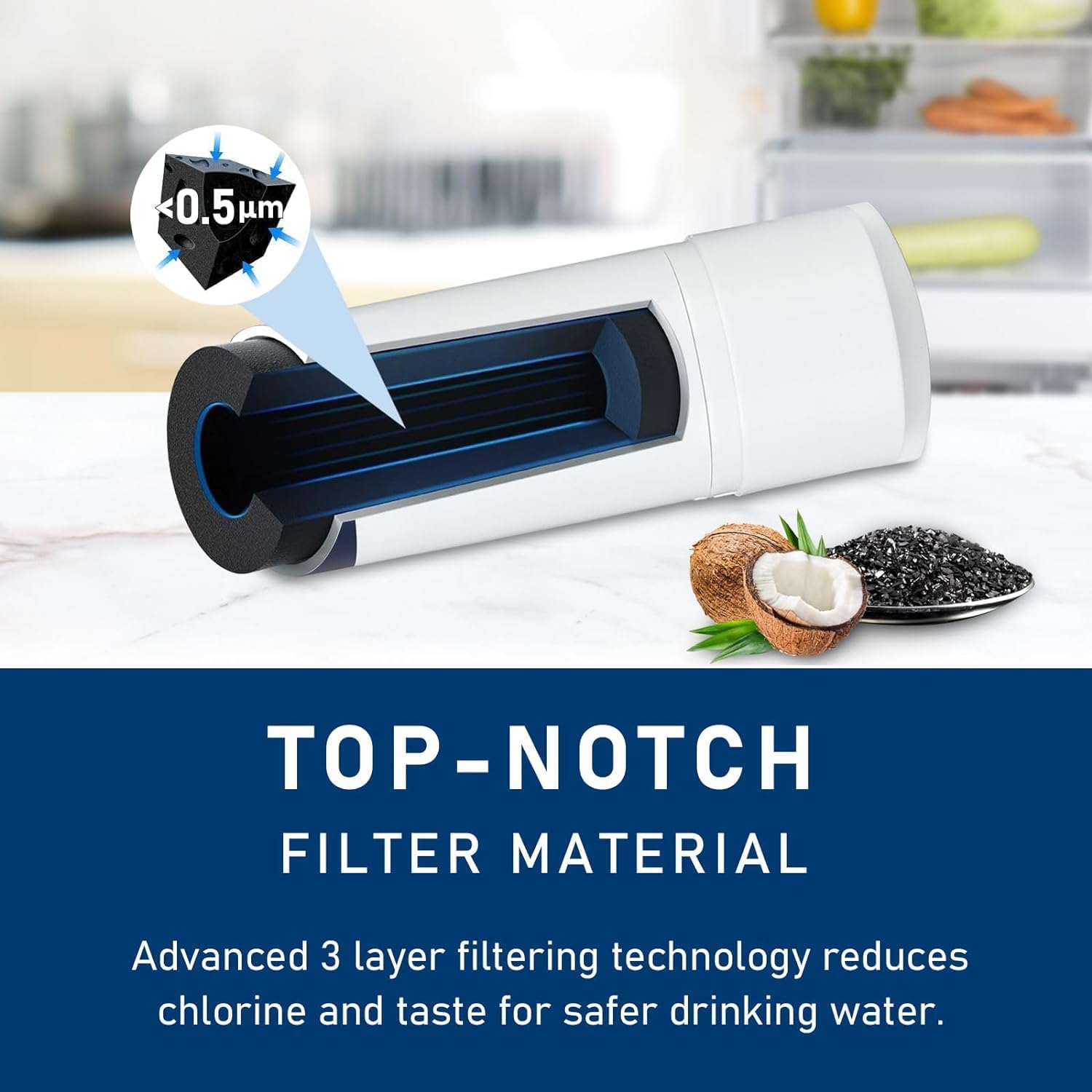 Filtro de Agua de Repuesto TEEHAY EPTWFU01, -Blanco - Imagen 6