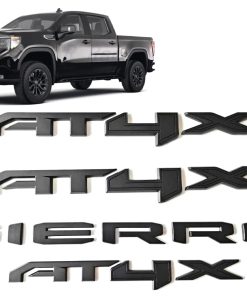 Tomilia 4Pcs Nuevas Puertas Traseras AT4X Emblemas 3D de