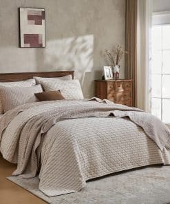 Colcha de Gasa Reversible con Pespunte en Canales 100%