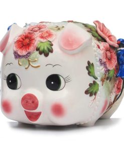 Alcancía de cerámica FORLONG Caja de dinero, diseño de