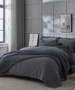 Juego de Edredón Reversible de Cama Queen en 100% Algodón