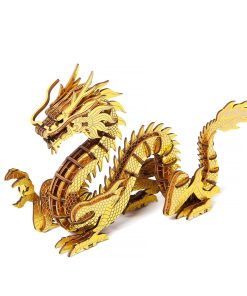 Puzzle de Madera Dragón Japonés 3D - Divertidos Kits de