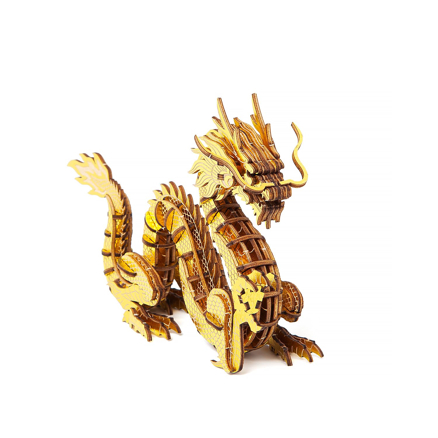 Puzzle de Madera Dragón Japonés 3D - Divertidos Kits de - Imagen 7
