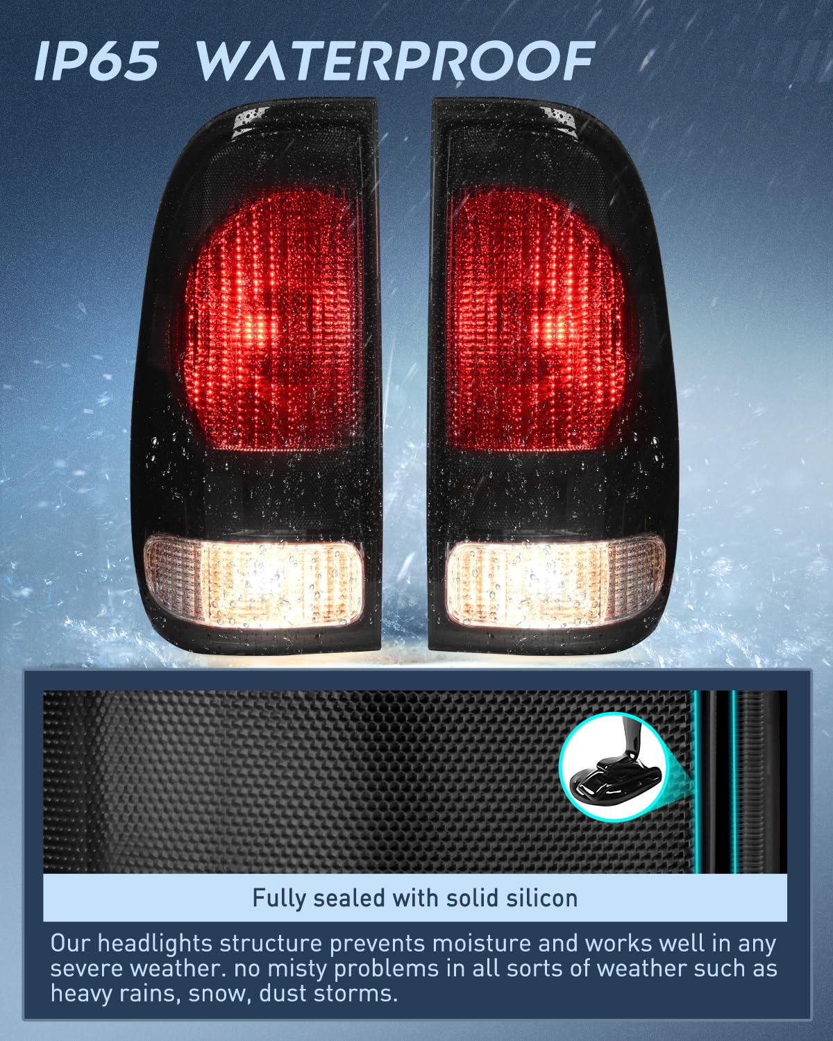 Conjunto de faros traseros Nilight compatible con Ford F150 - Imagen 5