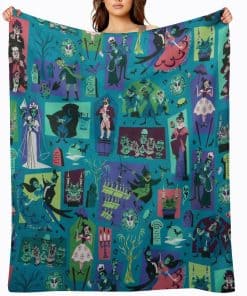 Manta FYNEJEW Haunted Mansion 60""X50"" Suave y Acogedora