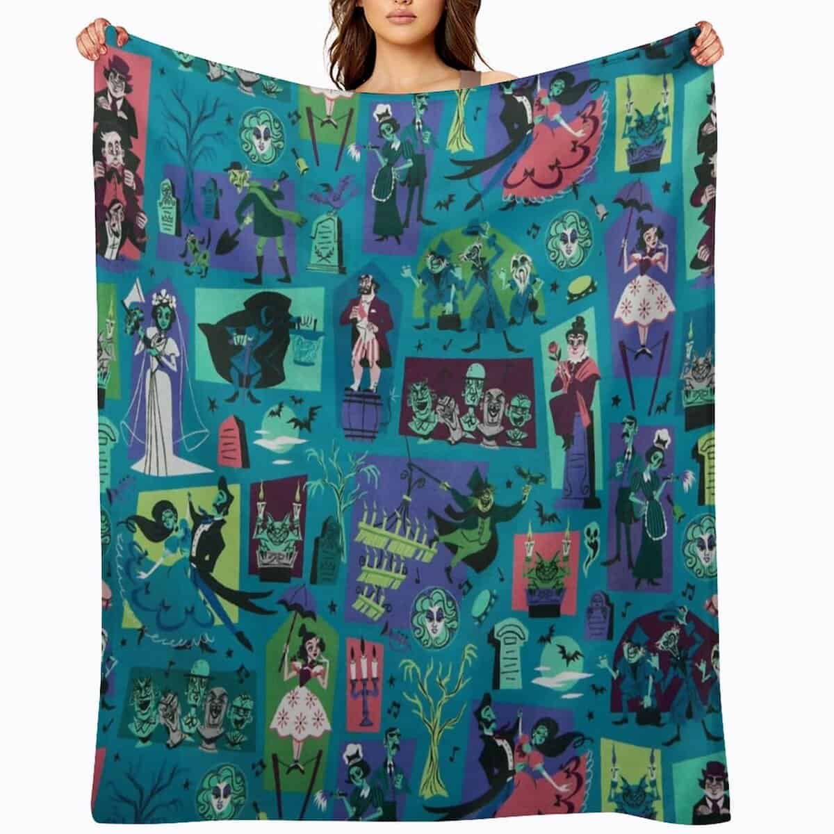 Manta FYNEJEW Haunted Mansion 60""X50"" Suave y Acogedora