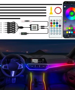 Luces de Tira LED para Automóvil Interior Jushope, Luces