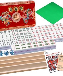 YINIUREN Mini Travel Mahjong Set 24MM Juego de Mini Mahjong