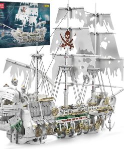 Mould King 13193 Barco Pirata de Esqueleto, Juguetes de