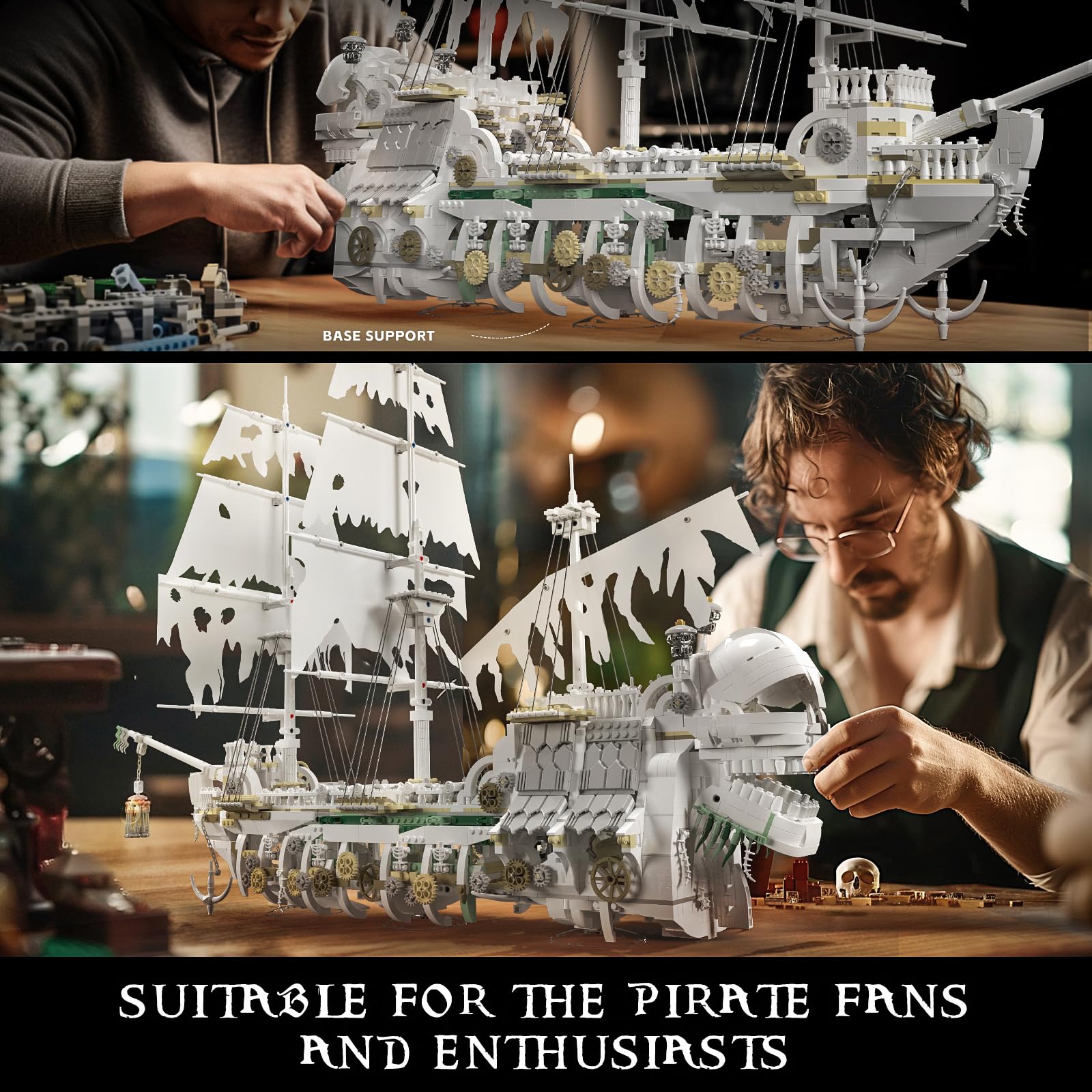 Mould King 13193 Barco Pirata de Esqueleto, Juguetes de - Imagen 6