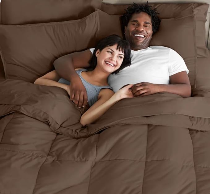 Juego de Ropa de Cama de Bambú 1800 Bella Home -Chocolate - Imagen 3