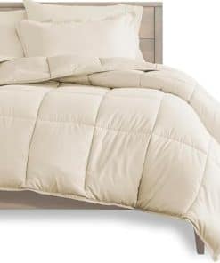 Juego de Ropa de Cama de Bambú 1800 Bella Home -Beige