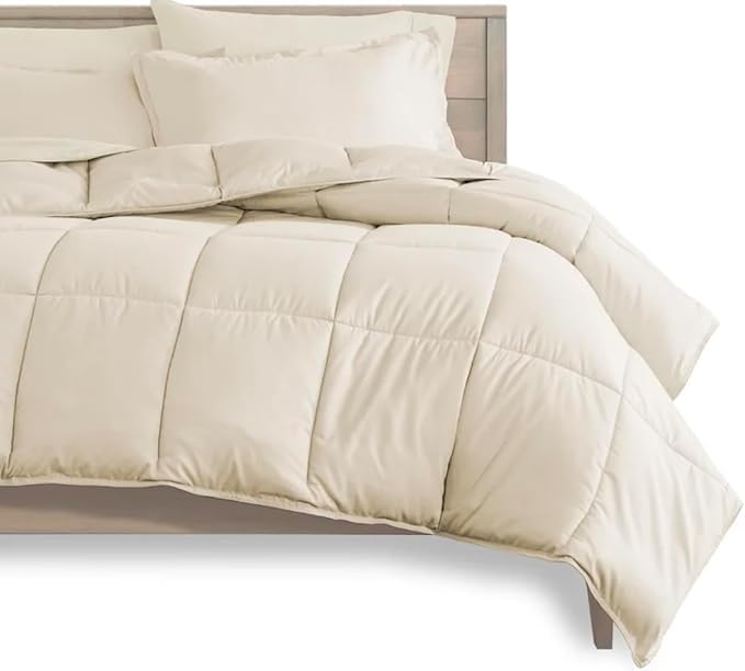 Juego de Ropa de Cama de Bambú 1800 Bella Home -Beige
