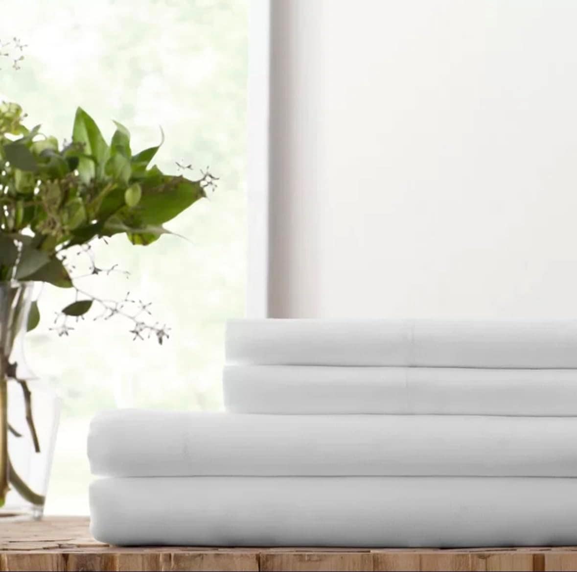 Juego de Ropa de Cama de Bambú 1800 Bella Home -Beige - Imagen 3