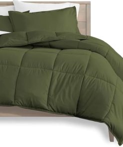 Juego de Ropa de Cama de Bambú 1800 Bella Home -Pistacho