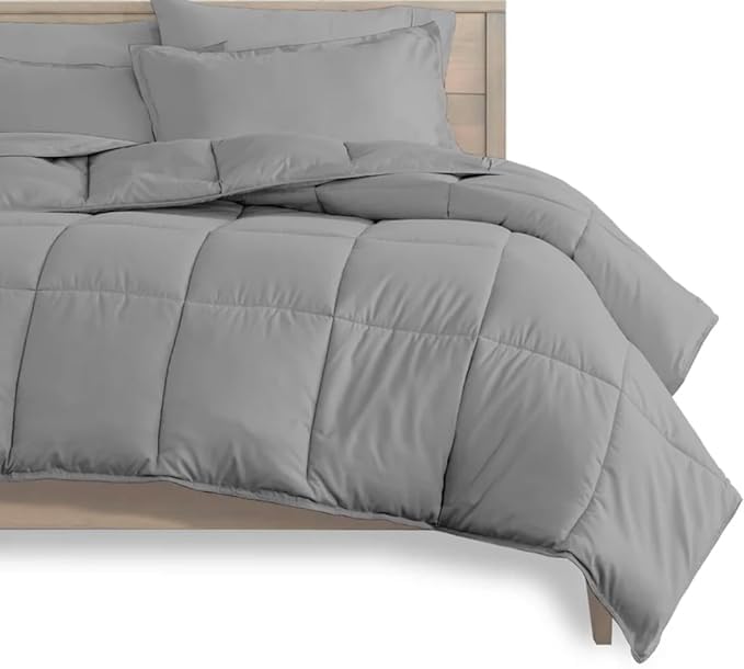 Juego de Ropa de Cama de Bambú Bella Home 1800 con Edredón,