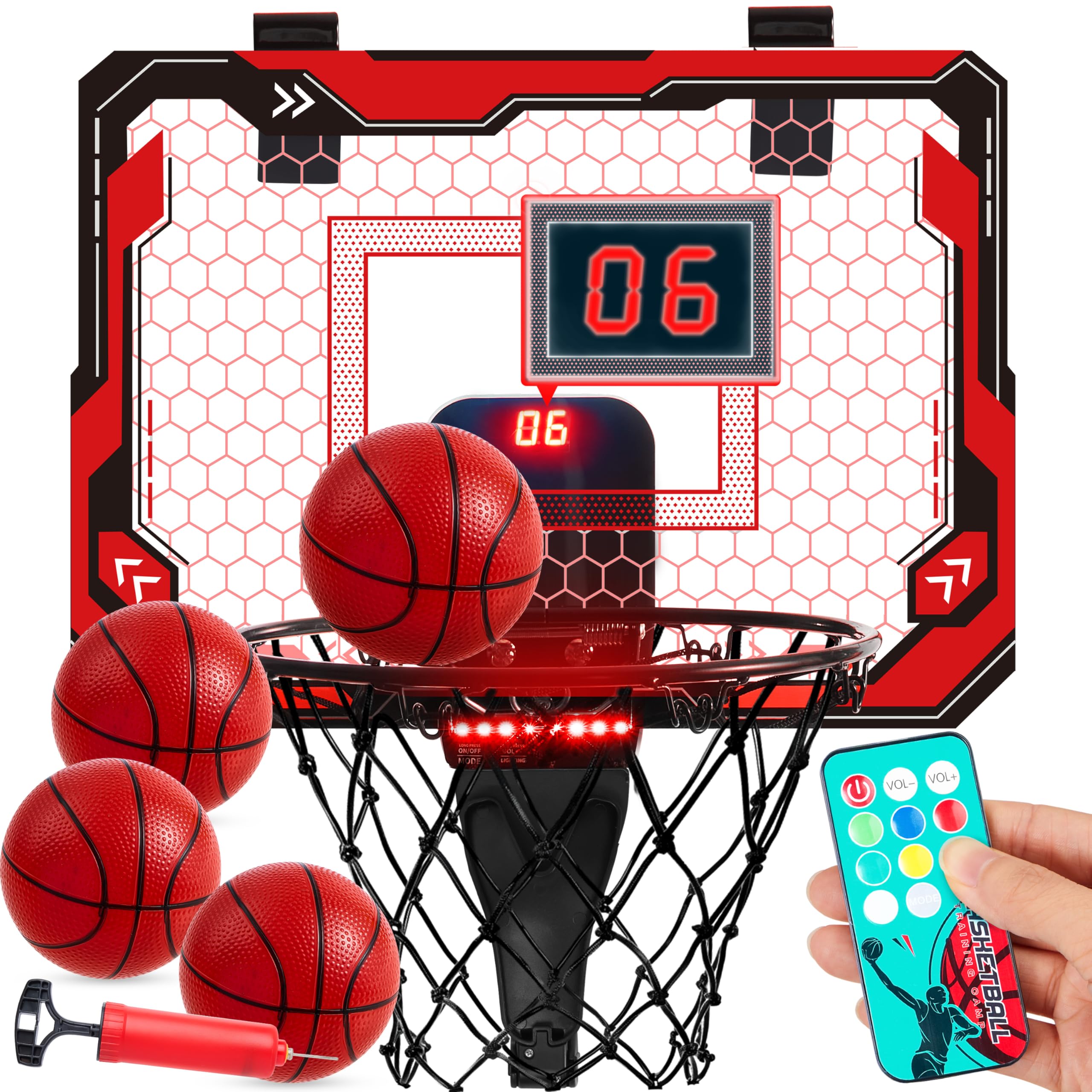 Canasta de Baloncesto Mini Indoor SYNCFUN, Canasta de