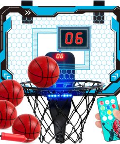 SYNCFUN Mini Aro de Baloncesto para Niños, Aro Iluminado