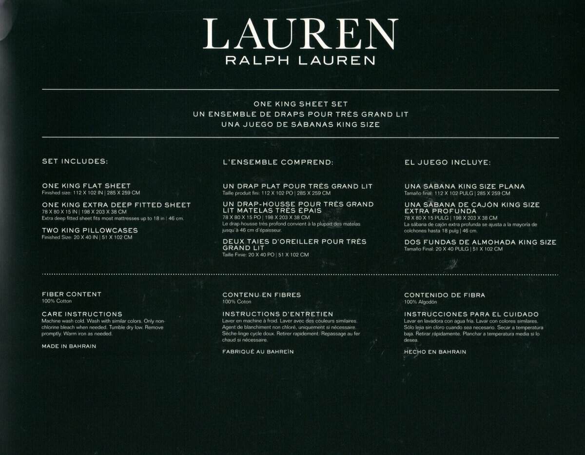 Juego de Sábanas de Lujo Lauren Home -Camelia - Imagen 4