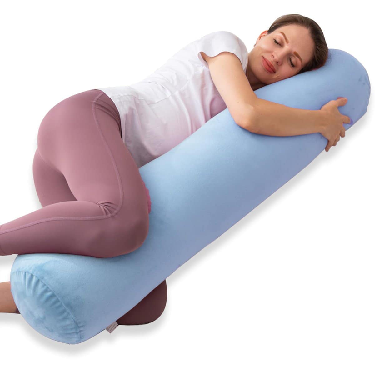 1 Almohada Cilíndrica Larga MIDDLE ONE para Cama, Almohada