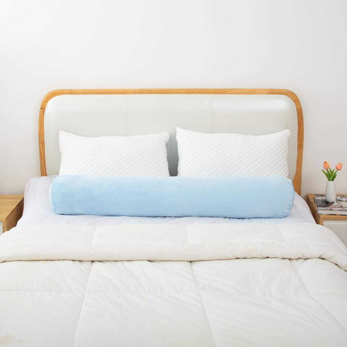 1 Almohada Cilíndrica Larga MIDDLE ONE para Cama, Almohada - Imagen 6