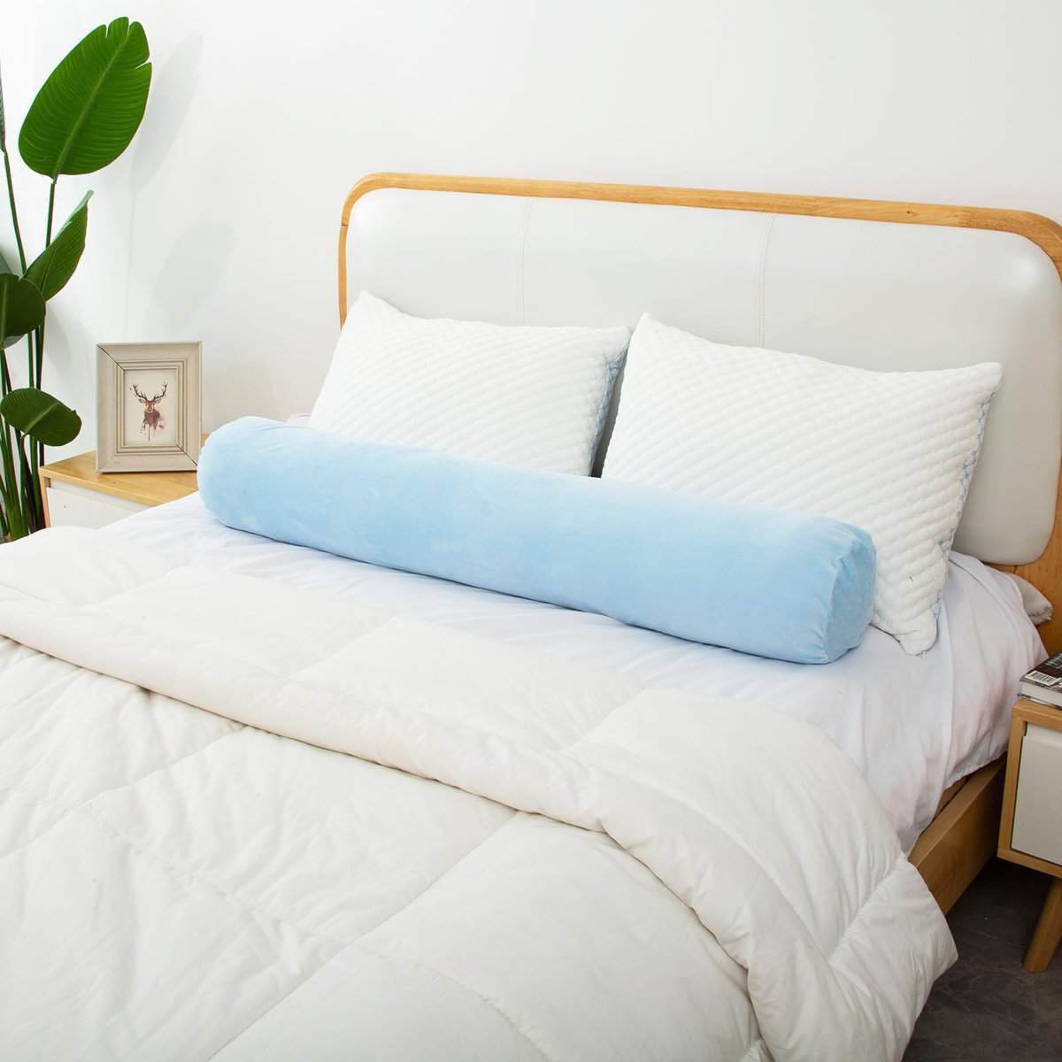 1 Almohada Cilíndrica Larga MIDDLE ONE para Cama, Almohada - Imagen 5