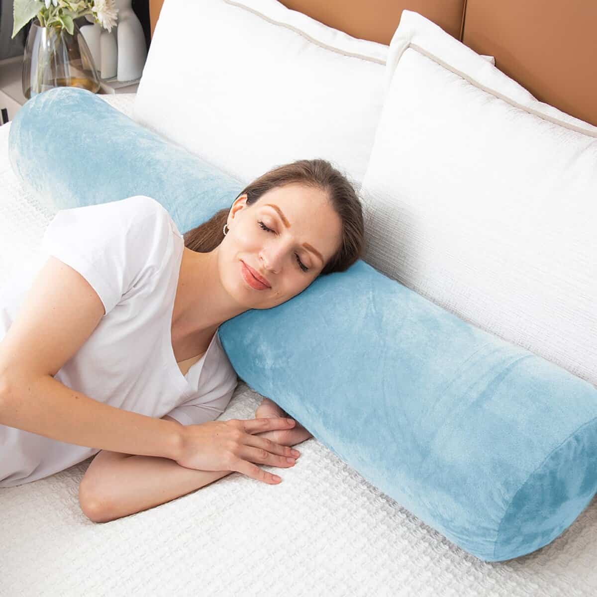 1 Almohada Cilíndrica Larga MIDDLE ONE para Cama, Almohada - Imagen 7