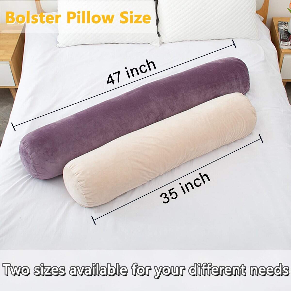 Almohada cilíndrica para cama 1 MIDDLE ONE, Almohada - Imagen 3