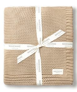 Manta de algodón orgánico MakeMake Organics GOTS -Arena