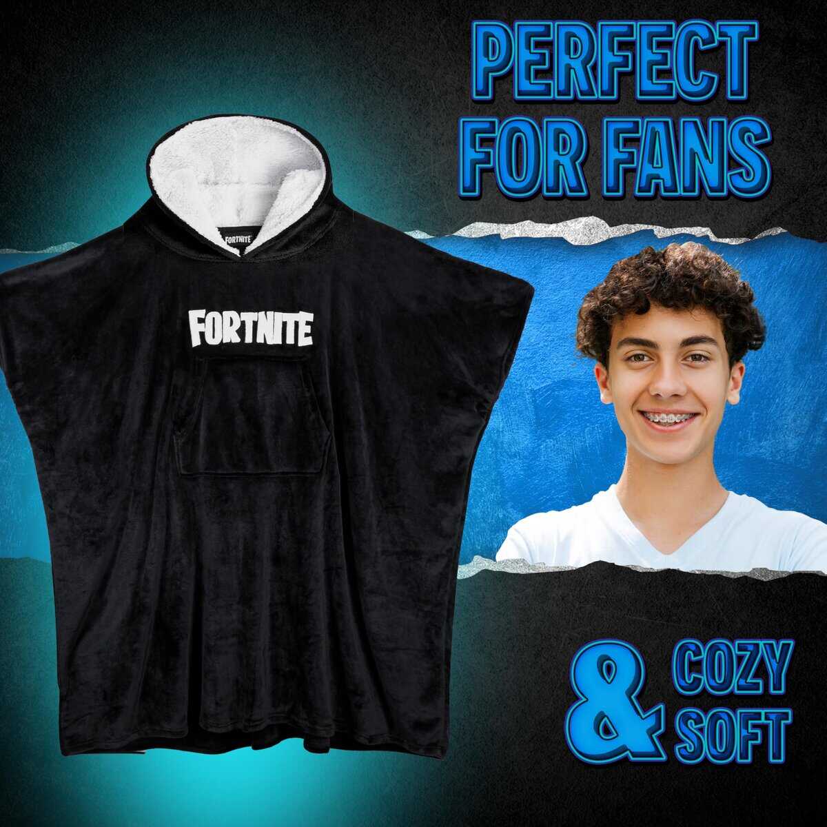 Manta con Capucha FORTNITE for Boys y Teens 14+ Manta - Imagen 3