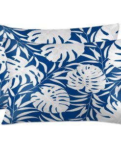 Funda de Almohada Tropical de Hojas de Monstera tamaño King