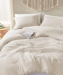 Juego de Edredón Codi Beige King - Conjunto de Ropa de Cama