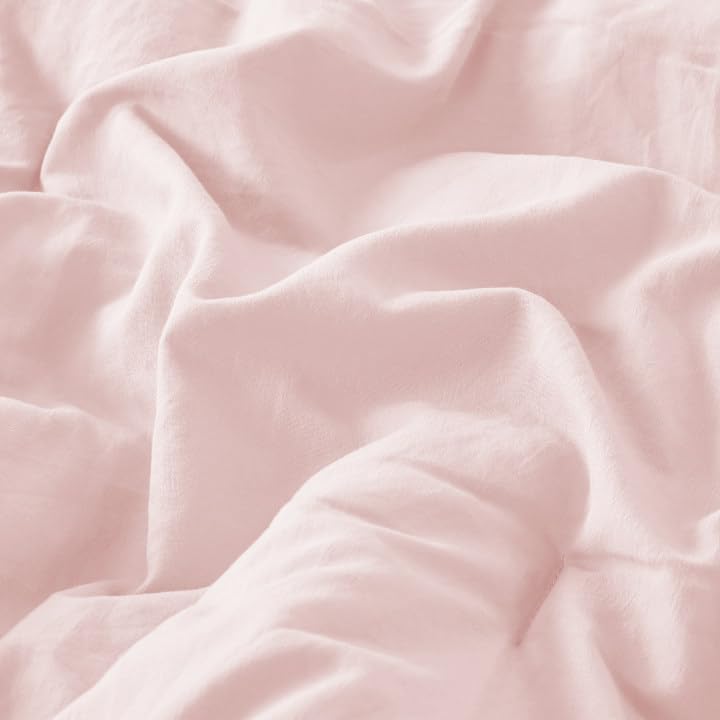 Juego de edredón Codi Rosa Queen - Ropa de cama boho con - Imagen 7