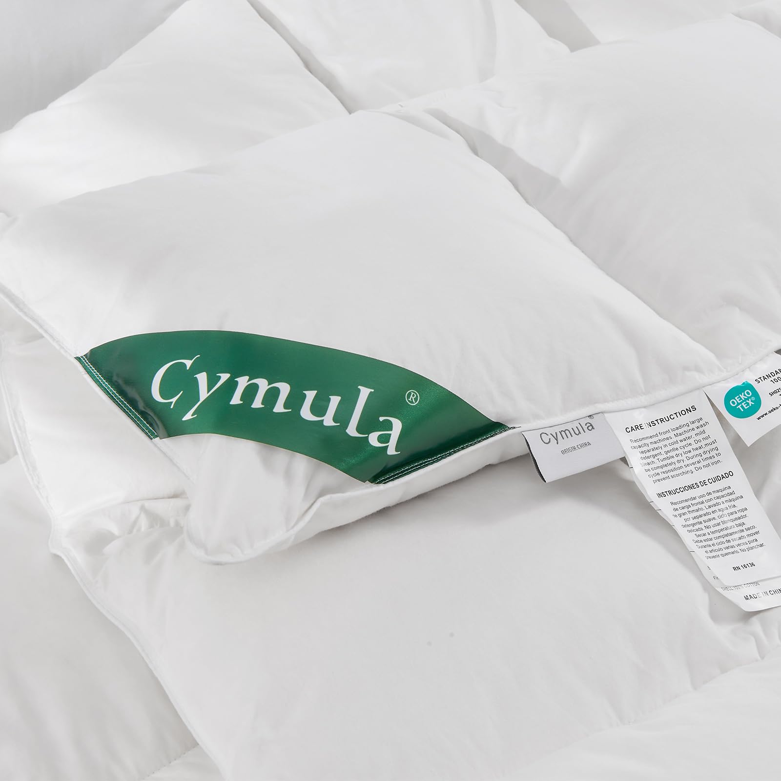 Edredón de plumas de ganso CYMULA tamaño Twin- Todas las - Imagen 8