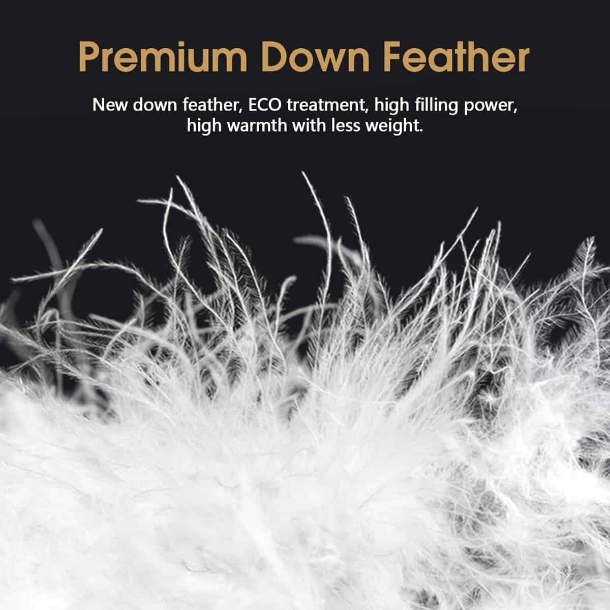 Edredón de plumas de ganso CYMULA tamaño Twin- Todas las - Imagen 4