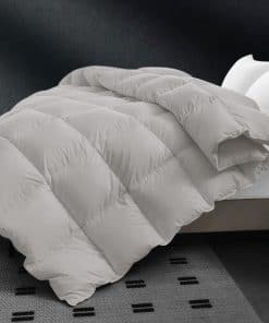 Edredón de plumas CYMULA tamaño King - Gris, para todas las