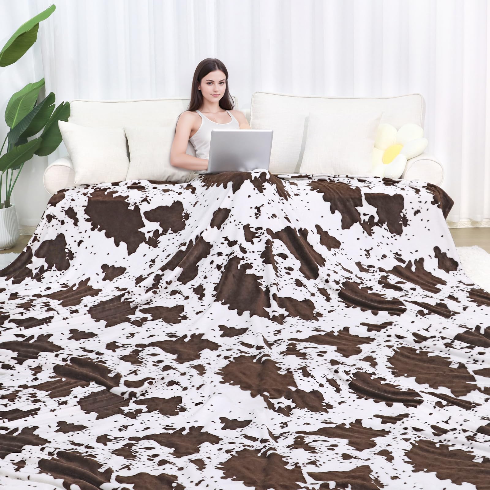 Manta de Franela de Tamaño King para Cama, Suave y