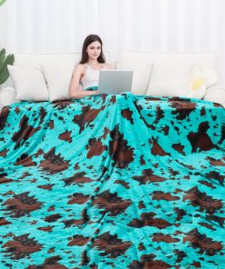 Manta de Tamaño King de Color Azul Oscuro Teal Turquesa