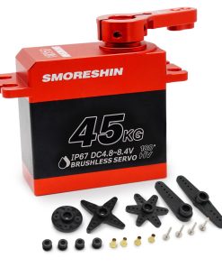 Servo impermeable de 45 kg, caja de aluminio completo y