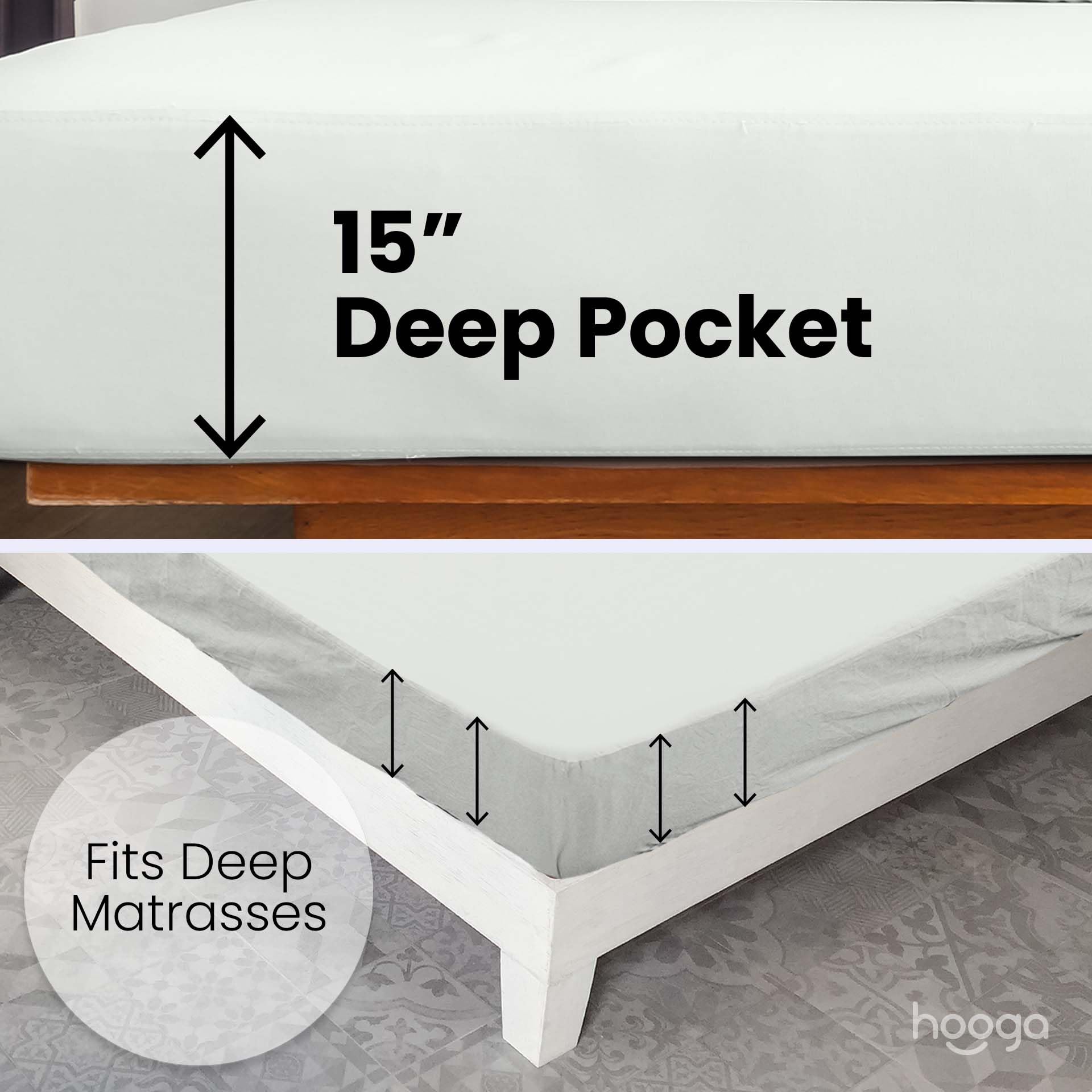 Hoja de Puesta a Tierra Hooga, Sábana Ajustada Orgánica - Imagen 7